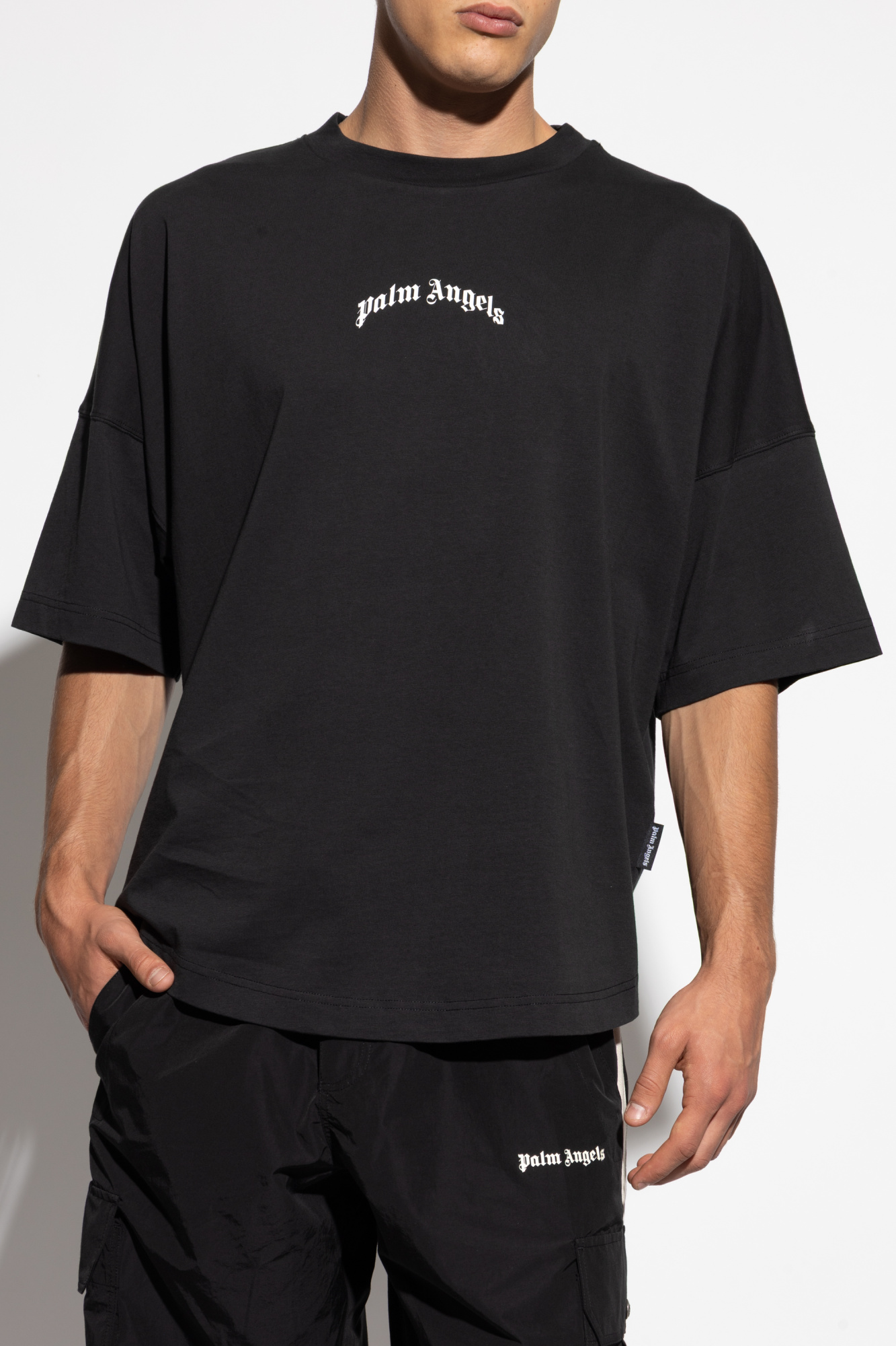 わら様 Palm Angels Tシャツ Palm Angels Paradise Palm T-shirt | Black | FARFETCH